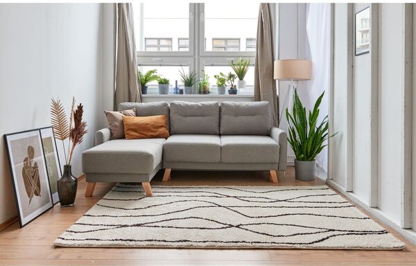 Biely/čierny koberec 160x230 cm Routa – Universal