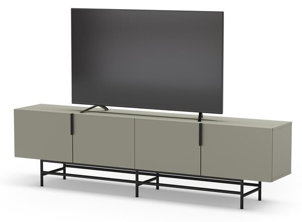Zelenosivý TV stolík 200x54,5 cm Eldia – Marckeric