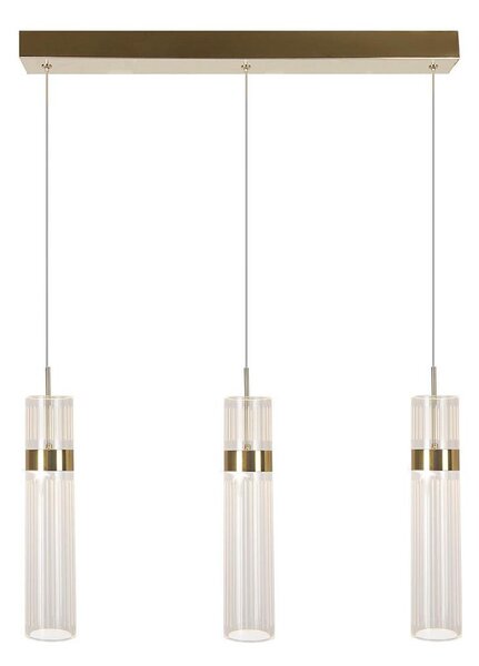 LED luster na lanku AMBIENTE 3xLED/6W/230V 3000/4000/6000K zlatý