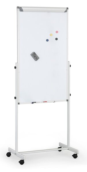 Mobilná tabuľa, flipchart, kombinovaný povrch, 1200 x 700 mm