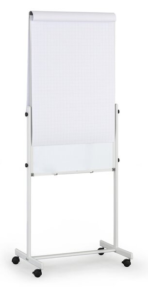 Mobilná tabuľa, flipchart, kombinovaný povrch, 1200 x 700 mm