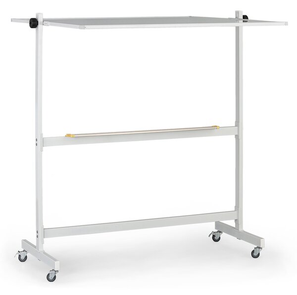 Mobilná otočná magnetická tabuľa, lakovaný povrch, 1200 x 1200 mm
