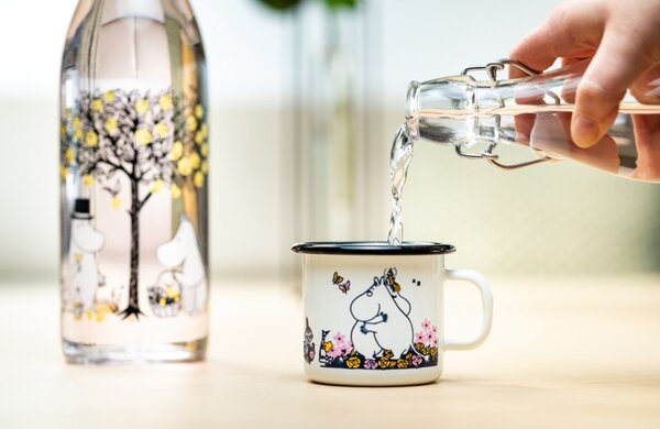 Muurla Sklenená fľaša Moomin Apples 1l