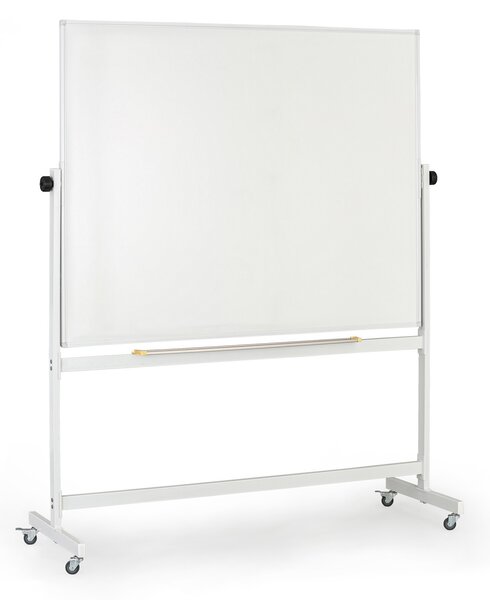Mobilná otočná magnetická tabuľa, keramický povrch, 1500 x 1200 mm