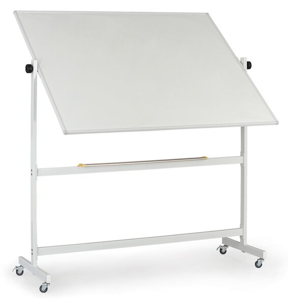 Mobilná otočná magnetická tabuľa, keramický povrch, 1500 x 1200 mm