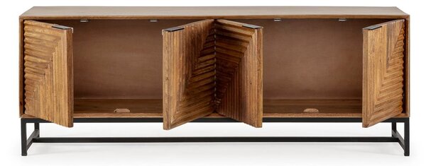 TV stolík z mangového dreva v prírodnej farbe 160x58x40 cm Nereida – MOME