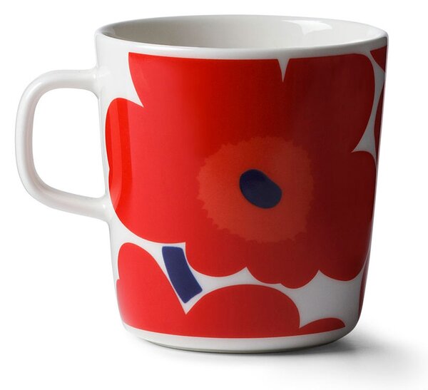Marimekko Hrnček Oiva Unikko 0,4l, červený