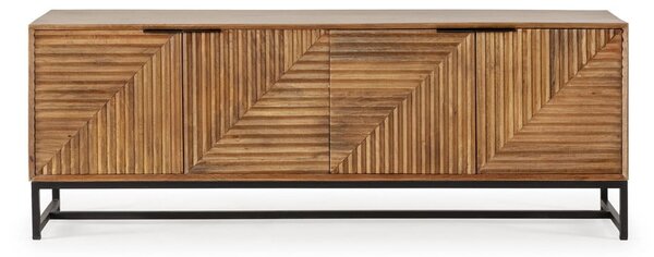 TV stolík z mangového dreva v prírodnej farbe 160x58x40 cm Nereida – MOME
