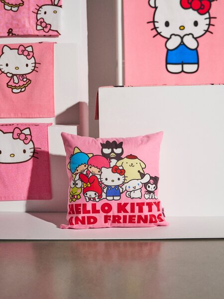 Sinsay - Obliečka na vankúš Hello Kitty and Friends - pastelová ružová