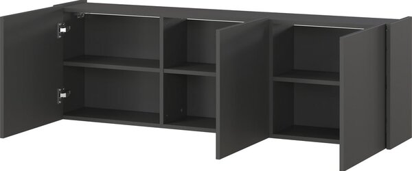 Antracitový TV stolík 138x45 cm Piana – Germania