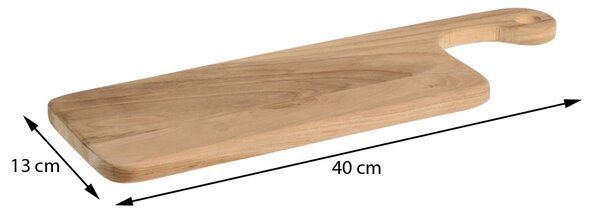 Doska na krájanie Teak, teakové drevo, 40x13 cm