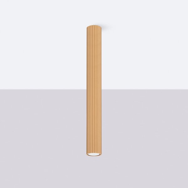 Stropné svietidlo Karbon, 1x zlaté kovové tienidlo, (60 cm)
