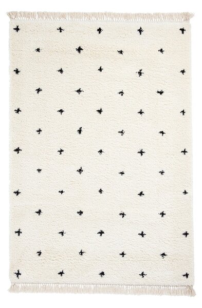 Bielo-čierny koberec Think Rugs Boho Dots, 120 x 170 cm
