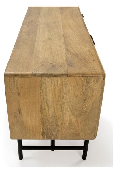 TV stolík z mangového dreva v prírodnej farbe 145x50x40 cm Mundra – MOME