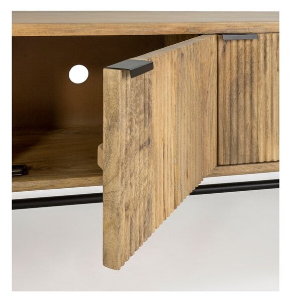 TV stolík z mangového dreva v prírodnej farbe 145x50x40 cm Mundra – MOME