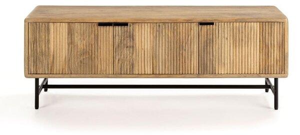 TV stolík z mangového dreva v prírodnej farbe 145x50x40 cm Mundra – MOME