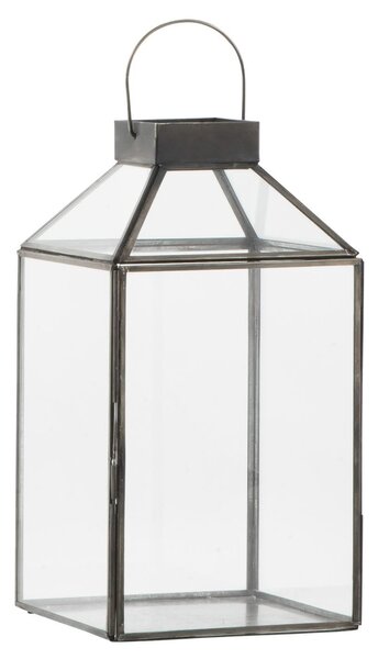 Sklenený lampáš Norr Black 30,5 cm