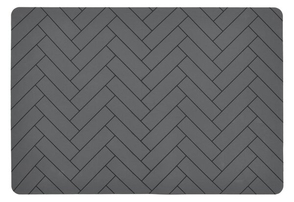 Sivé silikónové prestieranie Södahl Tiles, 33 x 48 cm
