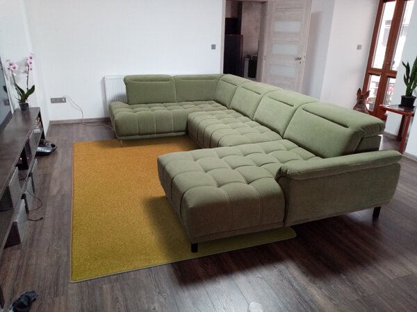 Vopi , Kusový koberec Eton Exklusive žltý, 57x120, žltá, obývacia izba