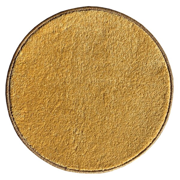 Vopi koberce Kusový koberec Eton Exklusive žltý kruh - 67x67 (priemer) kruh cm
