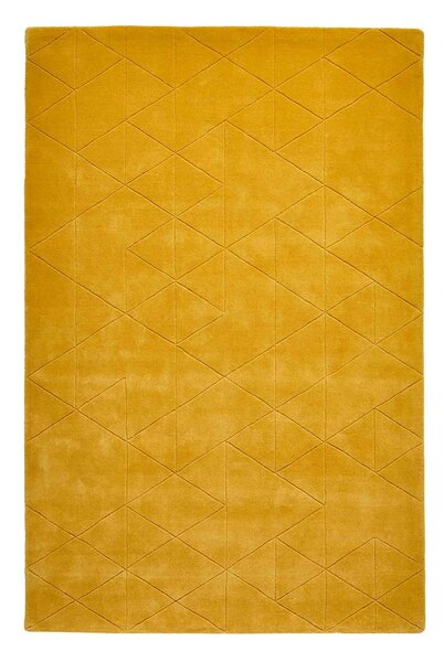 Horčicovožltý vlnený koberec Think Rugs Kasbah, 120 x 170 cm