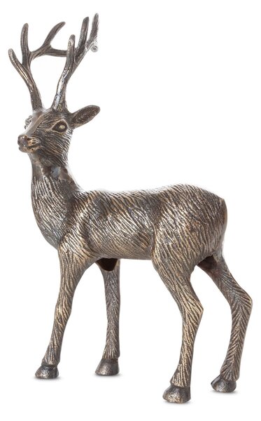 VIANOČNÁ SOŠKA DEER 42CM TMAVÁ ZLATÁ