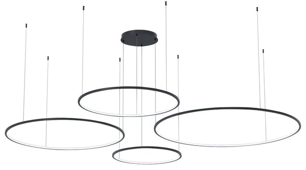 Závesné LED svietidlo Saturno, 4x LED 120w, 4000k, b