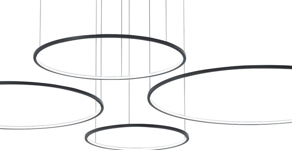 Závesné LED svietidlo Saturno, 4x LED 120w, 4000k, b