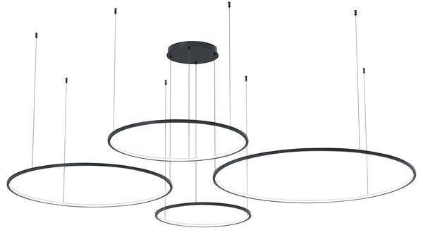 Závesné LED svietidlo Saturno, 4x LED 120w, 4000k, b