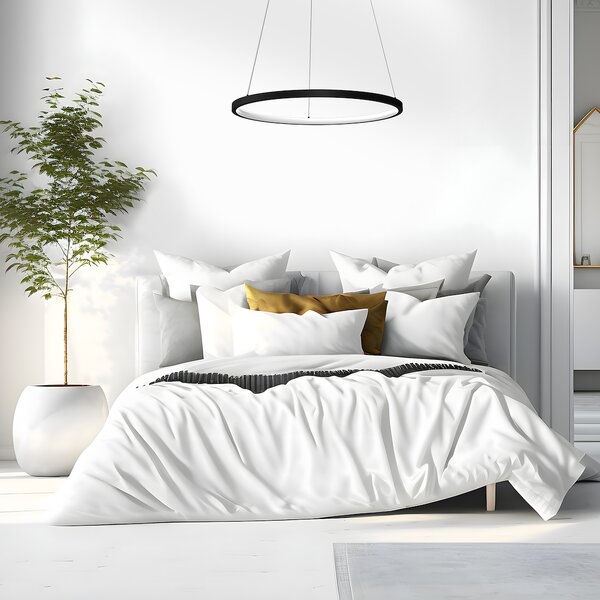 Závesné LED svietidlo Hoop, 1x LED 27w, 4000k, b