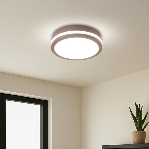 Brilagi - LED vonkajšie stropné svietidlo BENE LED/18W/230V priemer 21,5 cm hnedé IP54