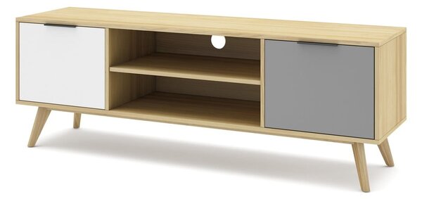 TV stolík z borovicového dreva v prírodnej farbe 140x53 cm Elfa - Marckeric