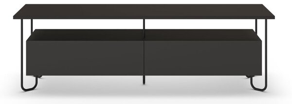 Čierny TV stolík 150x45 cm Dilly – Marckeric