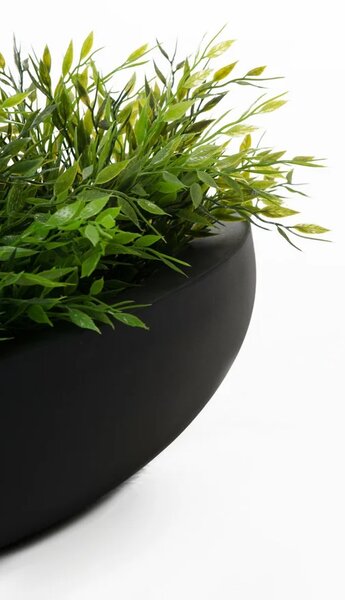 Okrasná miska PLANA, sklolaminát, 9xØ34 cm, antracit