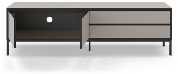 Sivo-béžový TV stolík 180x55 cm Lorenza – Marckeric