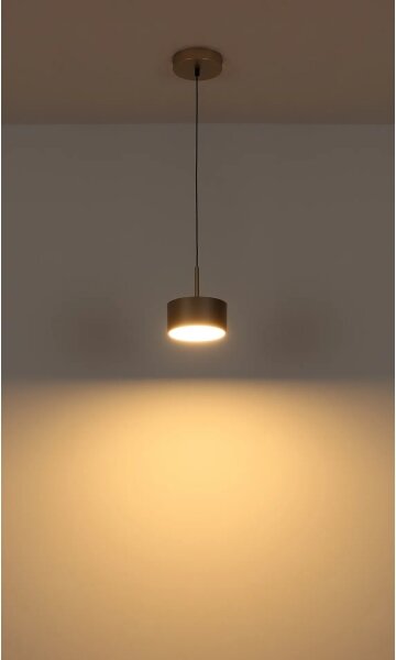 Globo 56964H - LED luster RAYMOND na lankách, LED/12W/230V, 3000K, priemer 15 cm, mosadz