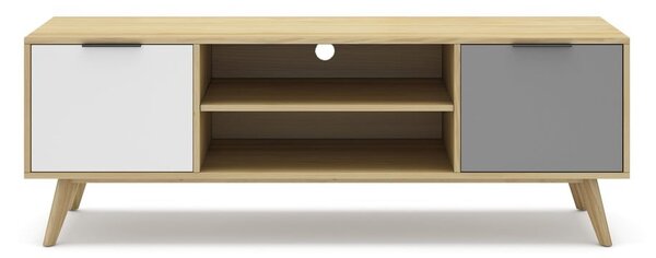 TV stolík z borovicového dreva v prírodnej farbe 140x53 cm Elfa - Marckeric