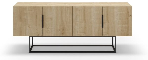 TV stolík v dekore duba v prírodnej farbe 140x55 cm Titan – Marckeric