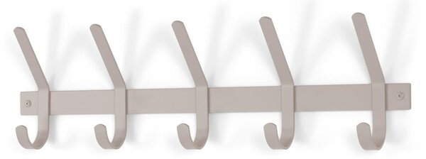 Taupe kovový nástenný vešiak 70 cm Dexter – Spinder Design