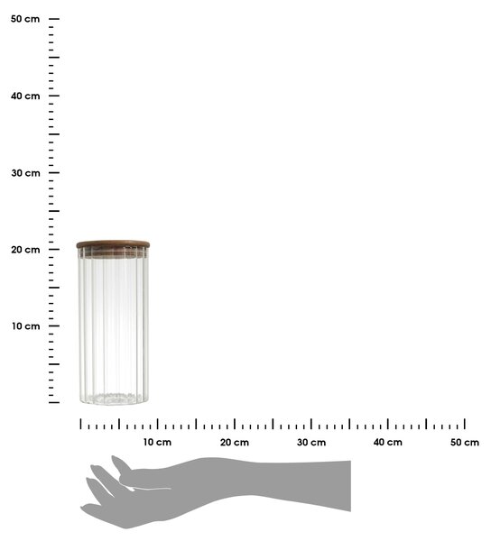 Sklenená nádoba na potraviny Arno 1100 ml