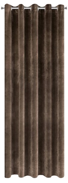 ZATEMŇOVACÍ ZÁVES NA KRÚŽKOCH VILLA 140X250 CM HNEDÁ