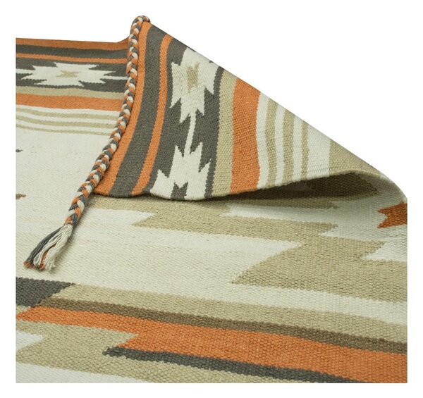 Obojstranný vonkajší koberec z recyklovaného plastu Green Decore Aztec, 90 x 150 cm