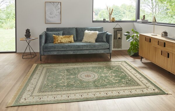 Hanse Home, Kusový koberec Naveh 104372 Green, 140x95, zelená, chodba / predsieň