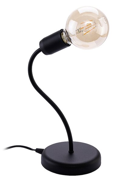 Jupiter 1673 - Stolná lampa LUCE 1xE27/60W/230V čierna