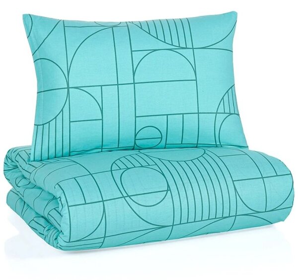 Bavlnené posteľné obliečky Geo Aquatic Awe - 100% bavlna Renforcé - 70 x 90 cm + 140 x 200 cm