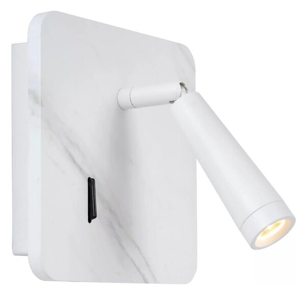 Lucide 77282/03/31 - LED Nástenné bodové svietidlo OREGON LED/4W/230V USB biela