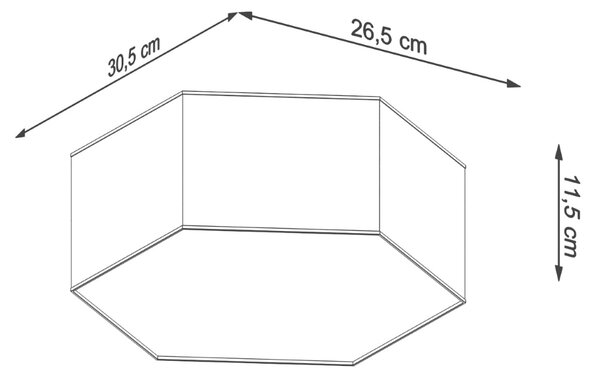 Stropné svietidlo Sunde, 1x biele plastové tienidlo, (biely plast)