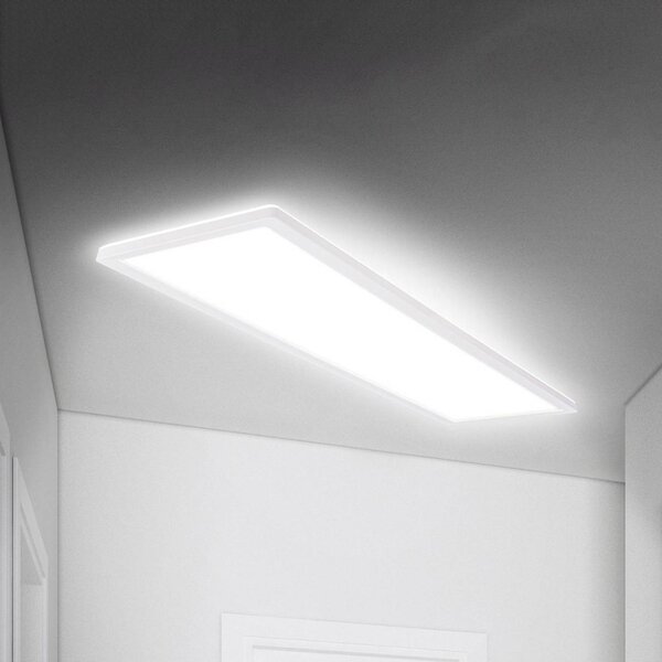 Panel Move LED, senzor, 98 x 20 cm, IP44, plast, biely, Biela / opálová, Chodba, Plast, Stropné svetlo