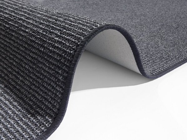 BT Carpet , Kusový koberec Bouclé 104435 Anthracite, 67x200, šedá, chodba / predsieň