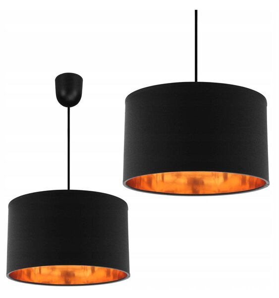 Závesné svietidlo Shade, 1x textilné tienidlo (výber zo 6 farieb), (výber z 3 farieb konštrukcie), (fi 35cm), lp, g